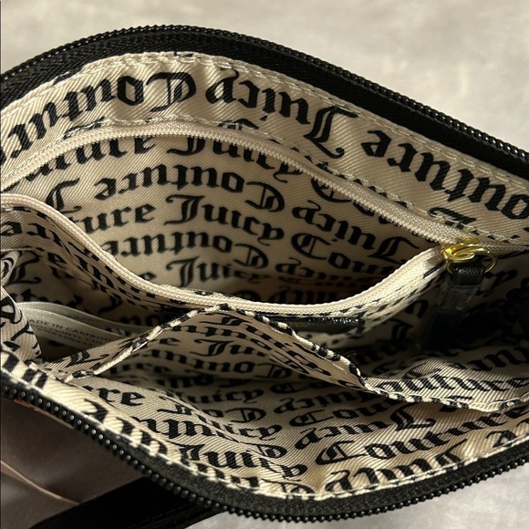 Juicy Couture Black and Pink Floral Crossbody Bag NWT - Picture 7 of 11